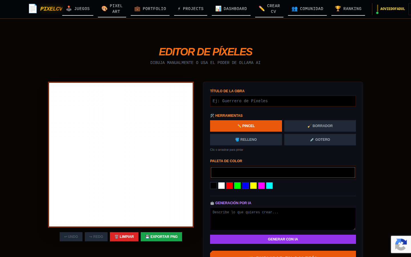 Captura: Crear Pixel Art